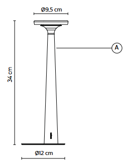 lampa bezprzewodowa, lampa stołowa Karman