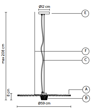 lampa  wisząca, lampa  Karman