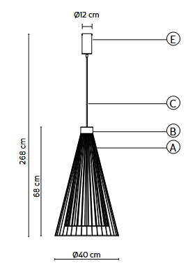 lampa  wisząca, lampa  Karman