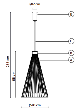 lampa  wisząca, lampa  Karman