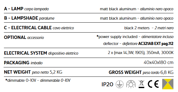 lampa  podłogowa, lampa ogrodowa  Karman