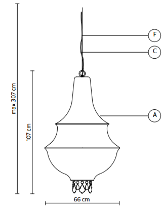 lampa  wisząca, lampa ogrodowa  Karman