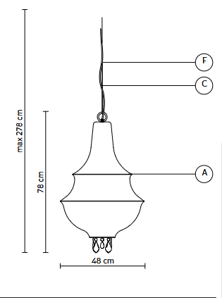 lampa  wisząca, lampa ogrodowa  Karman