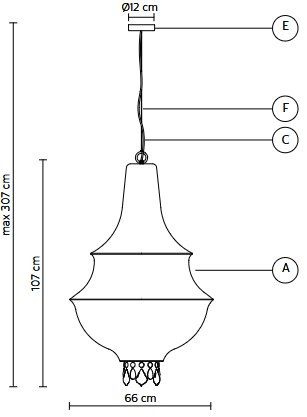 lampa  wisząca, lampa sufitowa  Karman