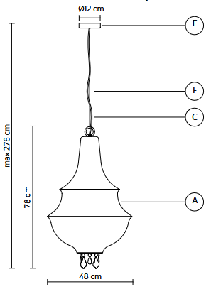 lampa  wisząca, lampa sufitowa  Karman
