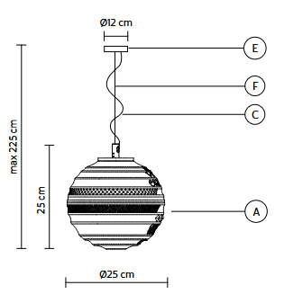 lampa wisząca, lampa sufitowa Karman
