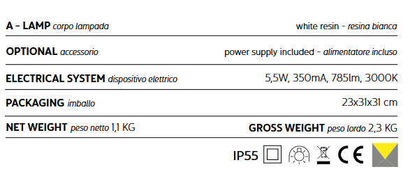 lampa ścienna, kinkiet Karman