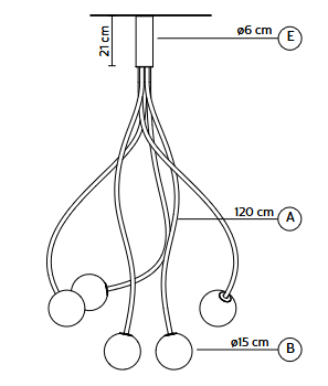 lampa  wisząca, lampa Karman