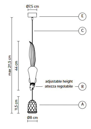 lampa wisząca, lampa Karman