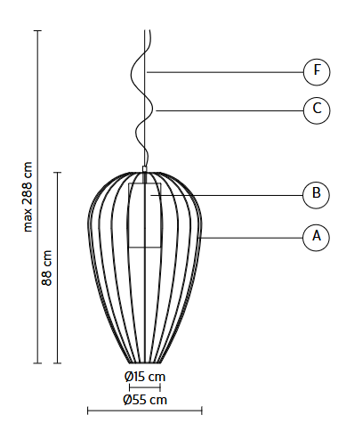 lampa wisząca, lampa Karman
