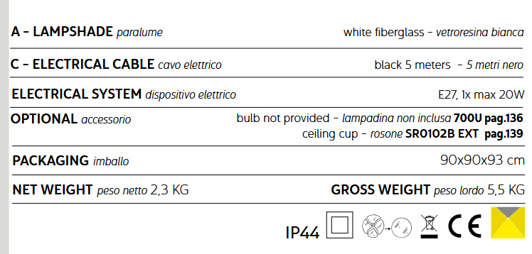 lampa wisząca, lampa Karman