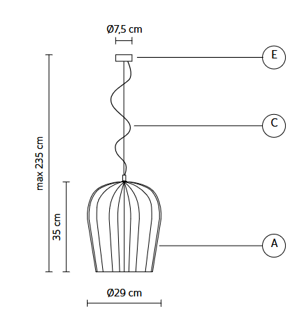 lampa wisząca, lampa Karman