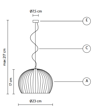 lampa wisząca, lampa Karman