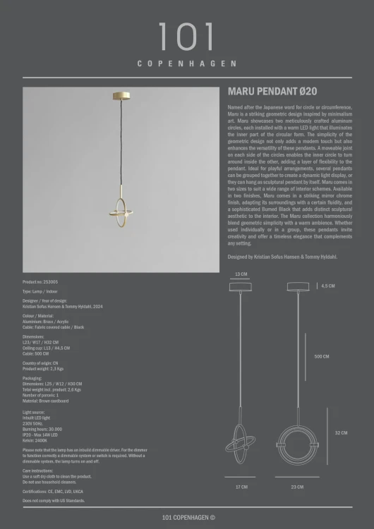 lampa wisząca, lampa  101Copenhagen