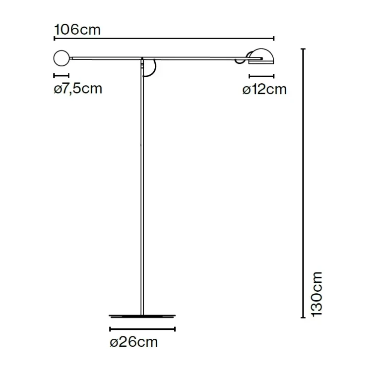 lampa  podłogowa, lampa Marset