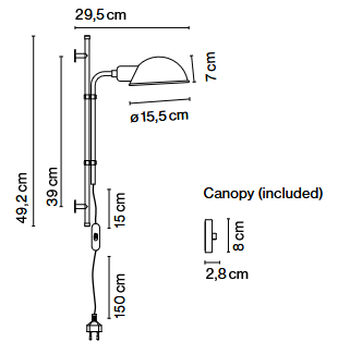 lampa  ścienna, lampa Marset