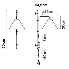 lampa  ścienna, lampa Marset