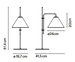 lampa stołowa, lampa biurkowa Marset
