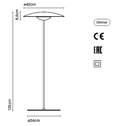 lampa  podłogowa, lampa Marset