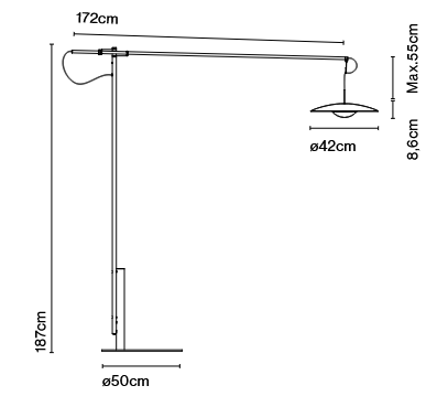 lampa  podłogowa, lampa Marset