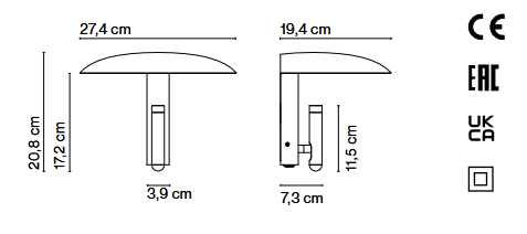 lampa ścienna, kinkiet Marset
