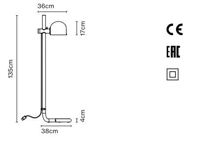 lampa podłogowa, lampa Marset