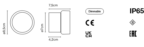 lampa ścienna, kinkiet Marset