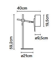 lampa stołowa, lampa Marset