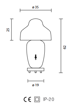 lampa stołowa, lampa biurkowa Parachilna