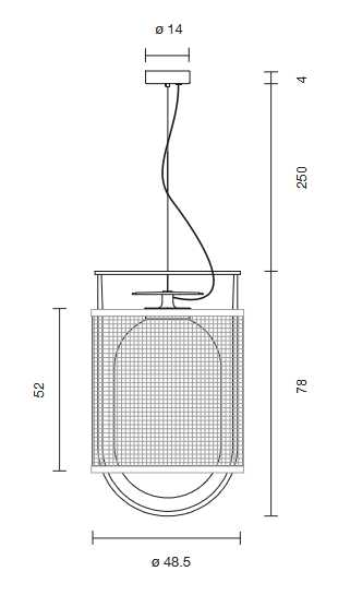 lampa wisząca, lampa Parachilna