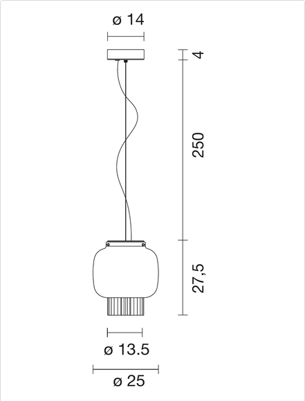 lampa sufitowa, lampa wisząca Parachilna