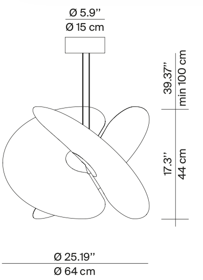 lampa sufitowa, lampa wisząca Luceplan