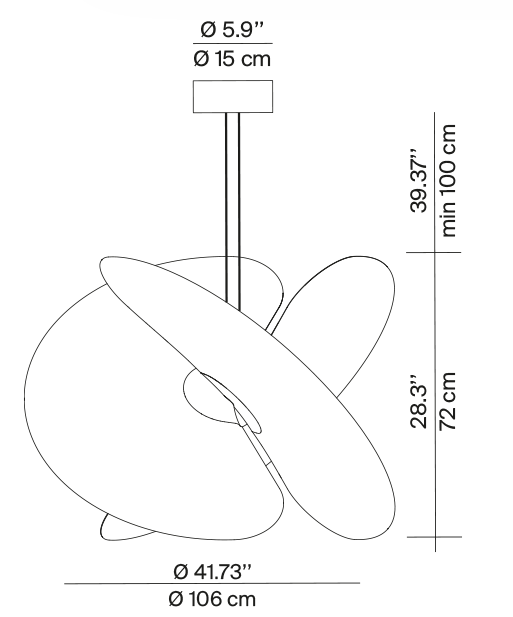 lampa sufitowa, lampa wisząca Luceplan