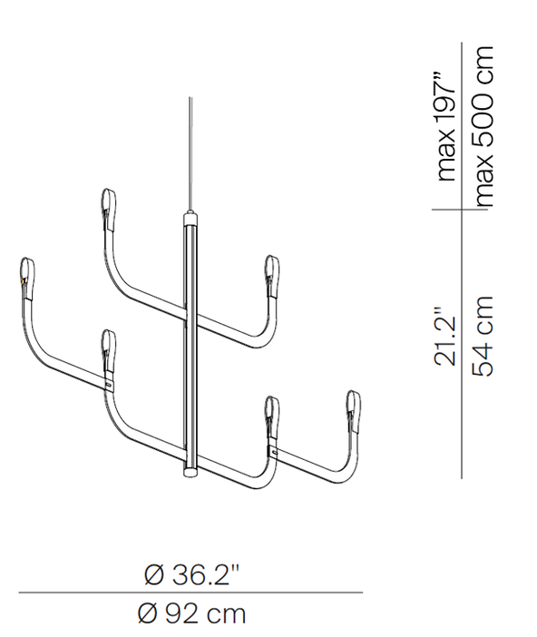 lampa sufitowa, lampa wisząca Luceplan