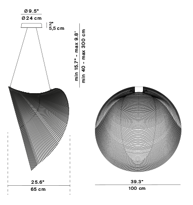 lampa sufitowa, lampa wisząca Luceplan
