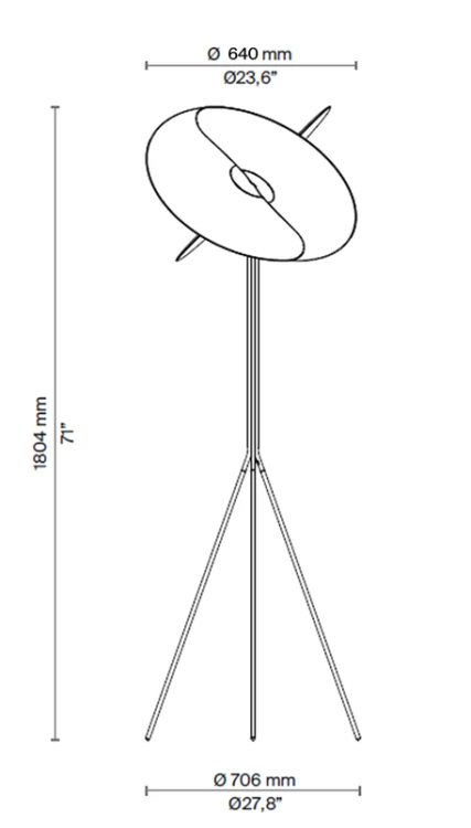 lampa podłogowa, lampa Luceplan