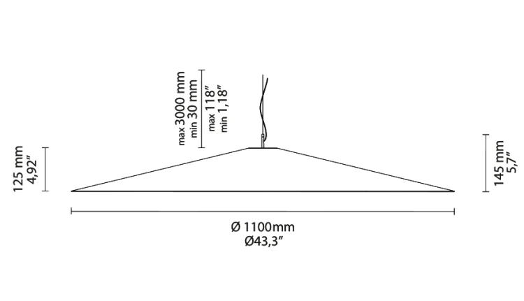 lampa sufitowa, lampa wisząca Luceplan