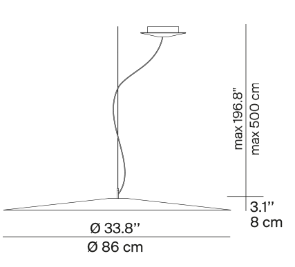 lampa sufitowa, lampa wisząca Luceplan