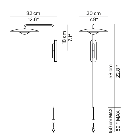 lampa ścienna, kinkiet Luceplan