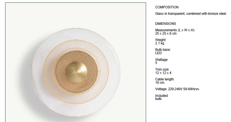 lampa ścienna, kinkiet Vical