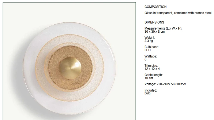 lampa ścienna, kinkiet Vical