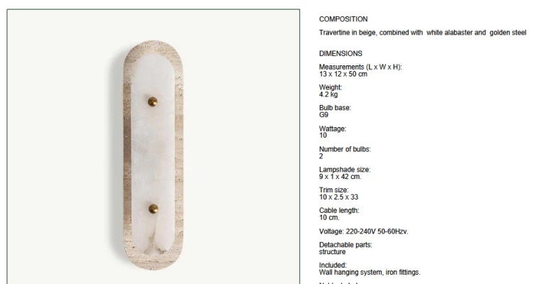 lampa ścienna, kinkiet Vical